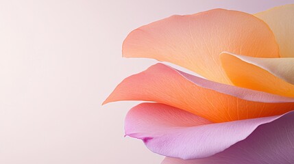 Poster - Delicate flower petals studio setting close-up soft colors artistic concept
