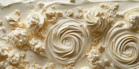 Poster - Close-up of cake with white frosting