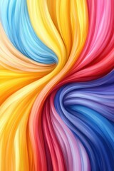 Aufkleber - Vibrant abstract flow of colorful blended hues creating a dynamic swirling pattern for modern design and artistic expression