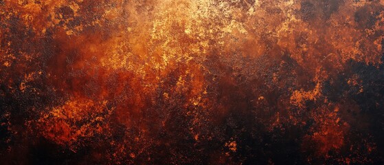 Poster - Abstract copper texture background with dark brown tones for artistic and modern design projects
