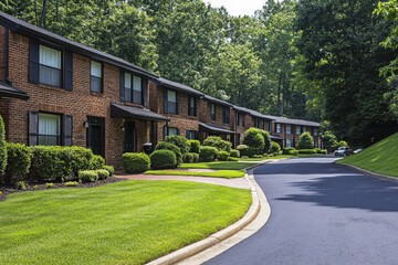 Poster - A charming street in Falls Church, Virginia, suburban and peaceful