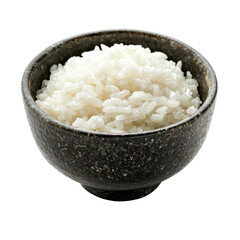 Poster - bowl of fluffy white rice, perfect for any meal or cuisine. This staple food is often enjoyed with various dishes, adding texture and flavor to dining experience