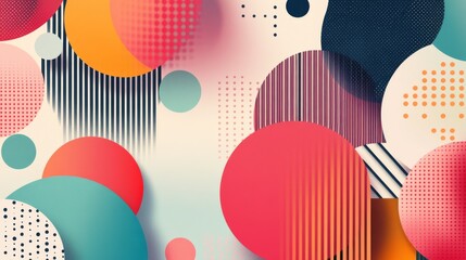 Poster - Create eye-catching designs with geometric shapes, soft colors, and well-organized text. Perfect for covers, backgrounds, templates, banners, and more.