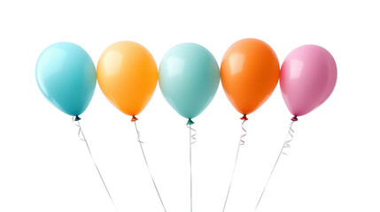 Wall Mural - vibrant balloons against a dark backdrop, colorful celebration of festive joy and party atmosphere