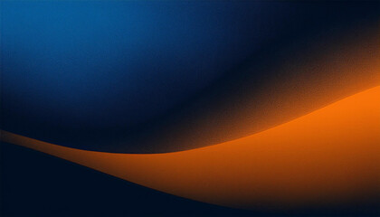 Wall Mural - blue orange gradient dark inky black with abstract with texture noise
