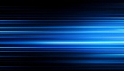 Wall Mural - abstract background with blue gradient light streaks on black glowing blurred motion effect glowing 