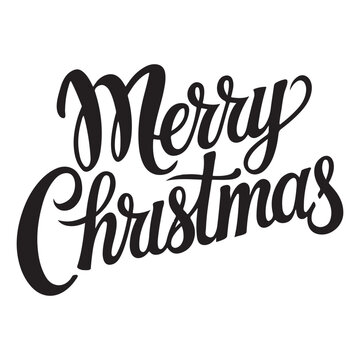 merry christmas lettering