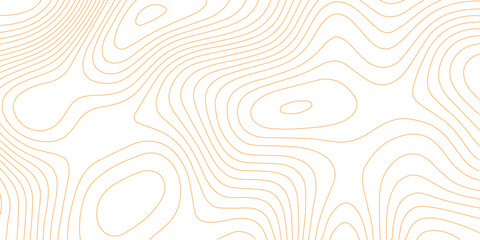 Poster - Vector line contour map texture, typography abstract pattern, golden mountain landscape grid.
