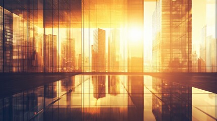 Poster - Modern Office Space with Natural Light Effect