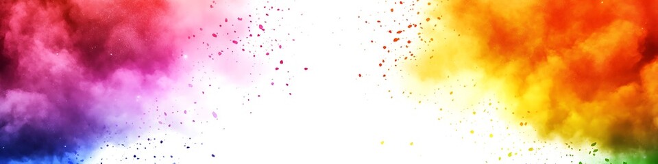 Poster - A bright, abstract explosion of colors