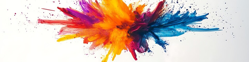 Poster - A bright, abstract explosion of colors