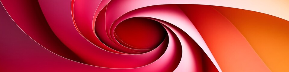 Poster - A bright, abstract spiral pattern with a smooth area