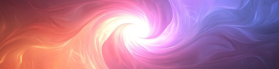 Poster - A bright, abstract spiral pattern with a smooth area