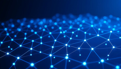 Abstract technology background with glowing lines