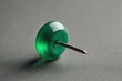 © Popelniushka - Vibrant Green Push Pin: Essential Office Object for Pinned Notes and Business Signs