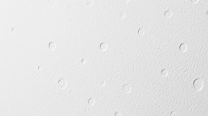 Aufkleber - Delicate raindrops rest on a pristine white surface, capturing the essence of a peaceful morning. The soft rhythm of the rain enhances the calmness of the setting, inviting reflection