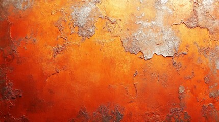 Poster - This surface showcases a stunning gradient of orange hues, revealing fine textures and subtle imperfections that evoke a sense of warmth and creativity, perfect for artistic inspiration