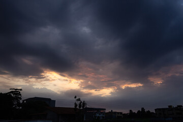 Wall Mural - beautiful sky and clouds