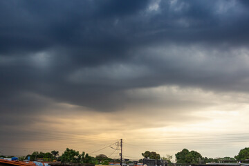 Wall Mural - beautiful sky and clouds