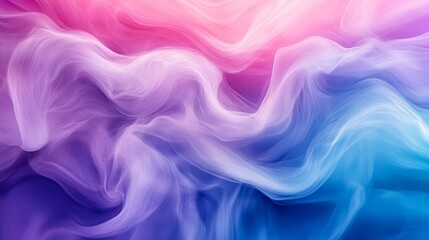 Poster - Colorful swirling patterns create a calming abstract background in cool hues of pink, purple, and blue