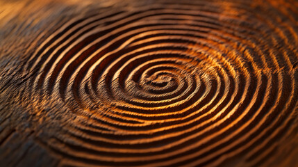 Wall Mural - a highly detailed wooden surface with intricate swirling patterns and concentric circles, resembling