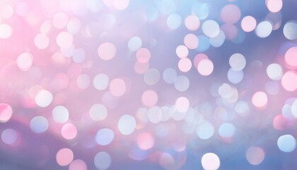 Wall Mural - pastel pink and blue abstract bokeh lights blurred background. sparkling colorful glowing defocused 