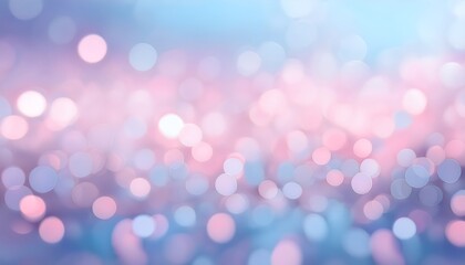 Wall Mural - pastel pink and blue abstract bokeh lights blurred background. sparkling colorful glowing defocused 