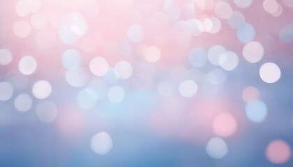 Wall Mural - pastel pink and blue abstract bokeh lights blurred background. sparkling colorful glowing defocused 
