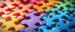 © Thanyana - Colorful puzzle pieces coming together to form a diverse business team, teamwork concept, company structure, hiring employees, cooperation, department collaboration, success