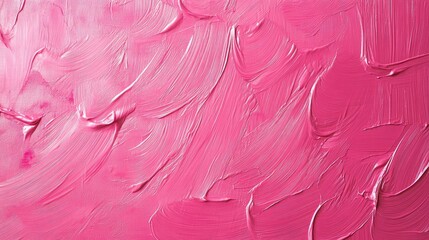 Poster - A vibrant pink textured surface with delicate, flowing patterns, offering space for creative design or branding overlays.