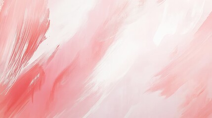 Poster - Light, airy pink background with soft brushstroke effects, creating a peaceful backdrop with plenty of space for creative elements.