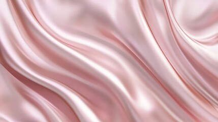 Poster - Light blush pink wallpaper with a smooth satin texture, offering clear space for text or graphic placement.