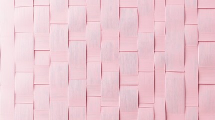 Poster - Light blush pink wallpaper with a woven pattern texture, providing plenty of empty space for overlaying text or designs.
