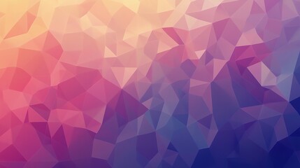 Poster - Abstract low poly background featuring a gradient of colors in polygons