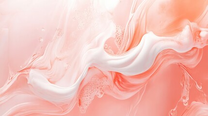 Poster - Subtle pale pink background with a soft, texture-less surface, offering a clean backdrop for any creative design or text.