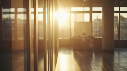 Poster - Bright Office Workspace with Natural Light