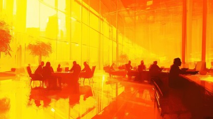 Poster - Dynamic Collaboration in a Bright Office Space