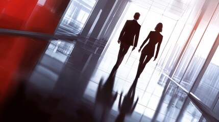 Poster - Professional Collaboration in a Modern Office Setting