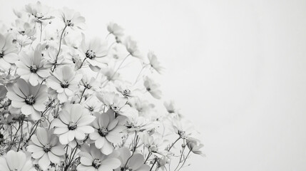 Aufkleber - An elegant bunch of fresh flowers displayed in a clear vase capturing the essence of natural beauty and style