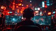 © MUMTAZ - Gamer immersed in night city esports