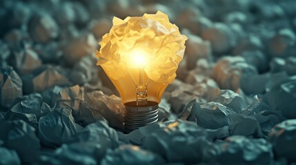 Poster - Creative Light Bulb Idea in Professional Setting