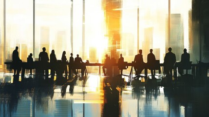 Poster - Diverse Team in Modern Office Setting
