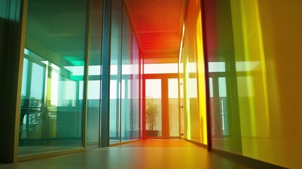 Poster - Modern Office Infographic with Vibrant Colors
