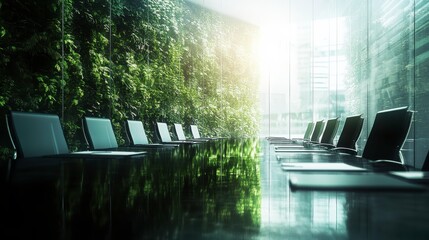 Poster - Modern Office Meeting Room with Natural Light
