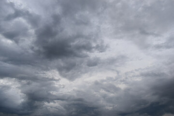 Wall Mural - blue sky and white cloud background, cloudy in rainny season