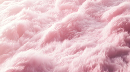 Wall Mural - fur texture in pastel pink with gentle lighting and depth