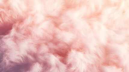 Wall Mural - fur texture in pastel pink with gentle lighting and depth