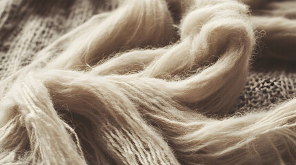 Wall Mural - rich brown fur texture with soft flowing strands and depth