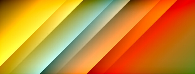 Poster - Colorful gradient with lines made of shadow and light. Creative background