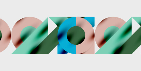 Leinwandbilder - Vibrant abstract background circles with smooth gradients, creating a dynamic and modern design. Ideal for creative, tech, or contemporary-themed projects